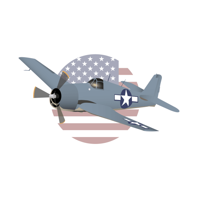 WW2 F6F Hellcat Airplane by NorseTech