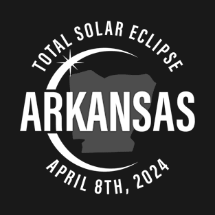 Arkansas Total Solar Eclipse April 8 2024 Path of Totality 2024 North America T-Shirt