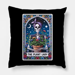 The Plant Lady Tarot Card Pillow
