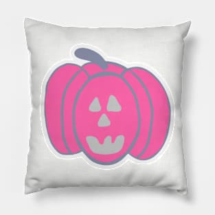 Pink Halloween Jack-o-lantern Pillow