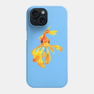 Cute Fantail Goldfish Vector Art Phone Case