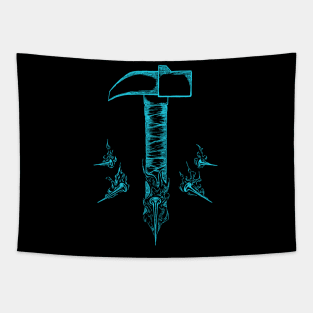 Nobara weapon hammer blue Tapestry