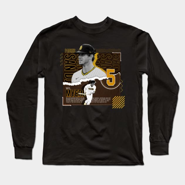 Rinkha Wil Myers Baseball Paper Poster Padres Long Sleeve T-Shirt