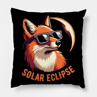 Solar Eclipse Fox Pillow