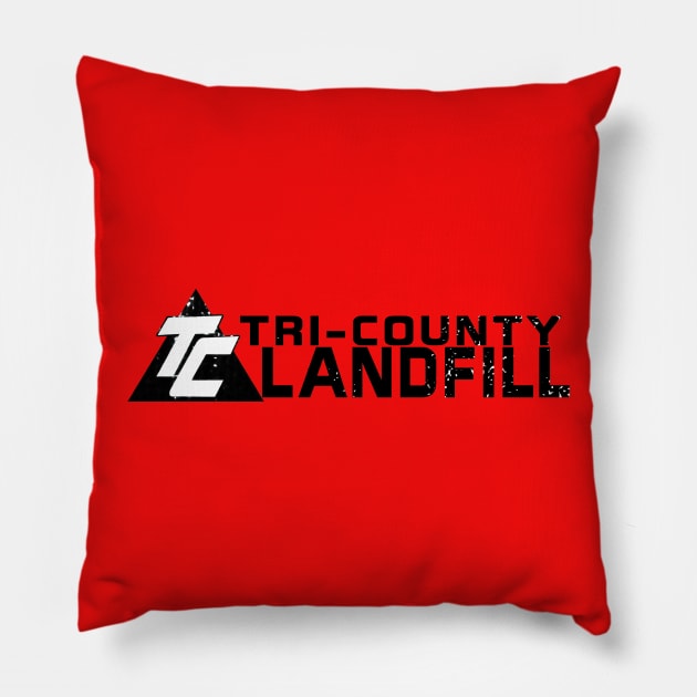 tri-county landfill shirt Pillow by corbinbacksunday