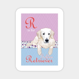 R is for (Golden) Retriever Magnet