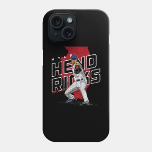 kyle hendricks player map Phone Case