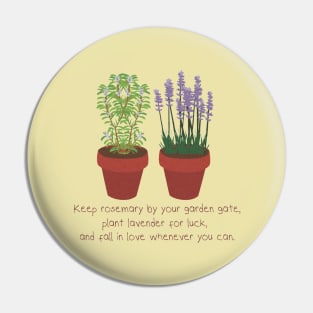 Rosemary and Lavender Pin