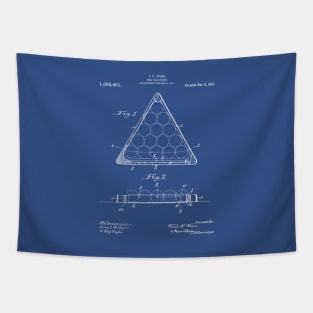 Pool Patent - Billiards Art - Blueprint Tapestry