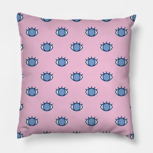 Blue Eyes Pattern Pillow