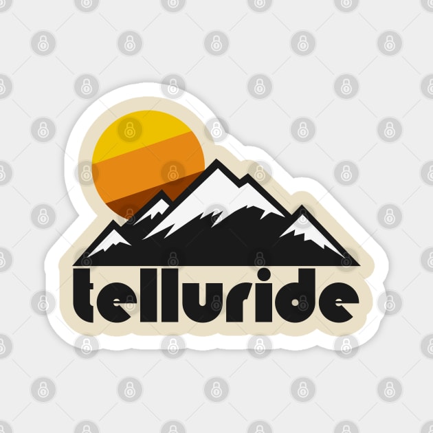 Retro Telluride ))(( Tourist Souvenir Travel Design Magnet by darklordpug