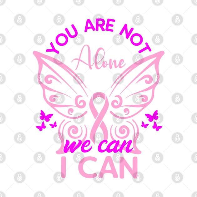 You are not alone we can I can, World Cancer Day by HassibDesign