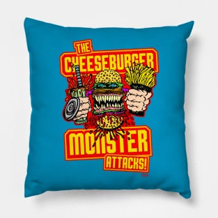 The Cheeseburger Monster Attacks! Pillow