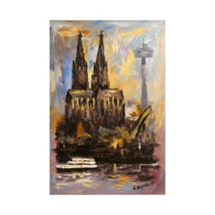 Original Painting of Cologne, Germany T-Shirt