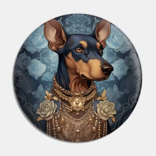 Doberman Art Pin