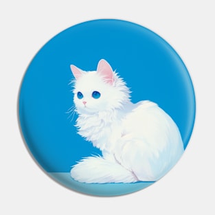 Blue-eyed Fluff VI Pin