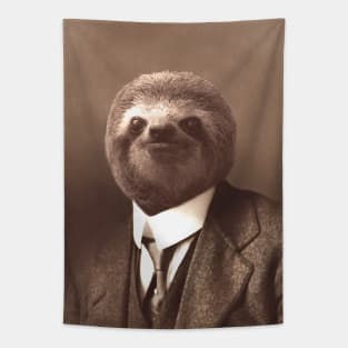 Gentleman Sloth - Print / Home Decor / Wall Art / Poster / Gift / Birthday / Sloth Lover Gift / Animal print Canvas Print Tapestry