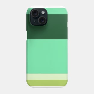 A fascinating layout of Salem, Medium Aquamarine, Tea Green, Cal Poly Pomona Green and June Bud stripes. Phone Case