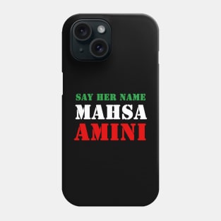 Say Her Name Mahsa Amini Phone Case