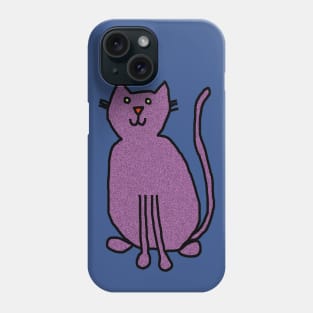 Cat Purple Metallic Phone Case