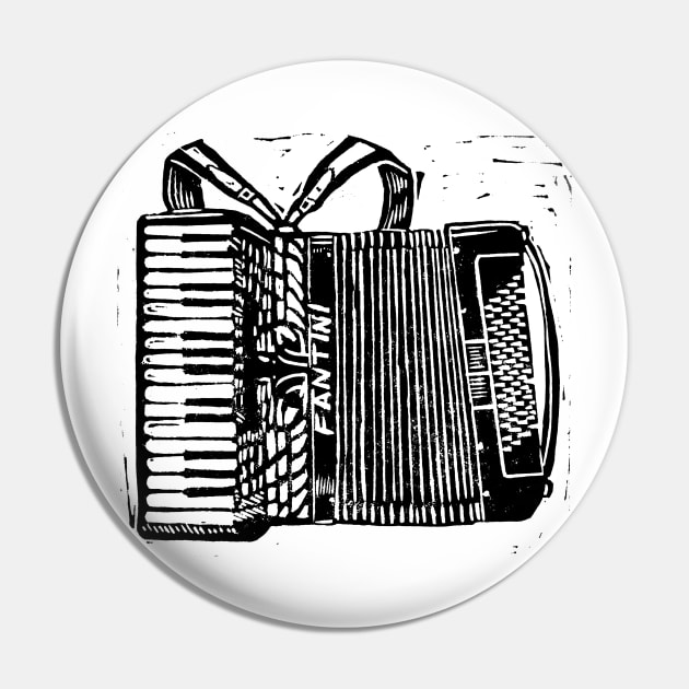 Piano Accordion Pin by inkle