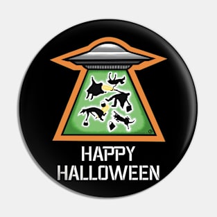 Trick or Treat UFO Pin