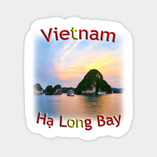 Vietnam - Hạ Long Bay sunset beauty Magnet