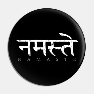 Namaste (Sanskrit written in Devanagari) Pin