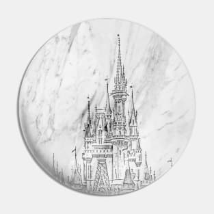 Magic Castle Marble Carving Pin