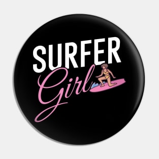 Surfer girl Pin