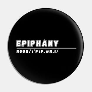 Word Epiphany Pin