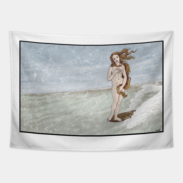 Nose Ride of Venus Tapestry by OBSUART