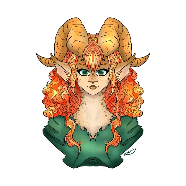 Sunflower the Faun by Vexican