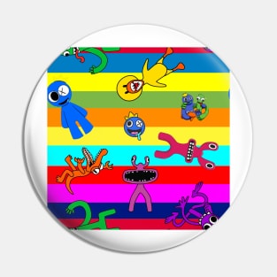 super colorful rainbow friends Pin