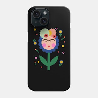 Frida kahlo flower colorful summer flowers feminist mexican painter Phone Case