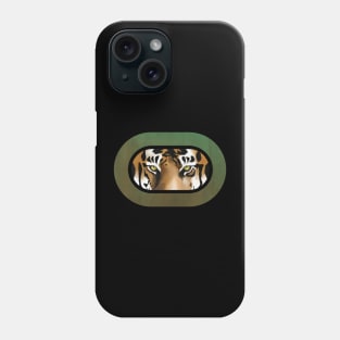 Intense stare from a tiger Phone Case
