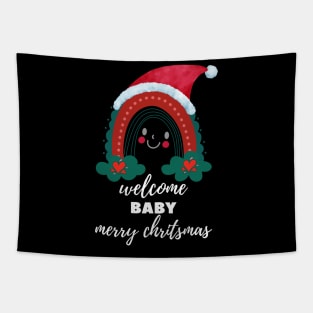 Welcome Baby Merry Chritsmas Tapestry