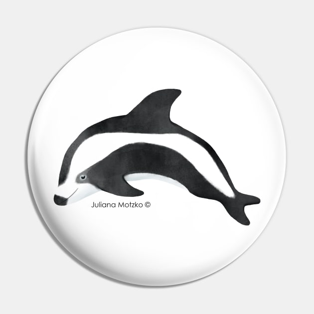 Hourglass Dolphin Pin by julianamotzko