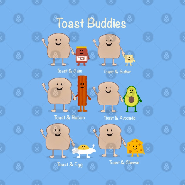 Toast Buddies by Coconut Moe Illustrations