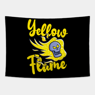 Yellow flame Tapestry