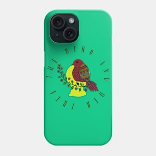 Colourful bird and her tree Phone Case