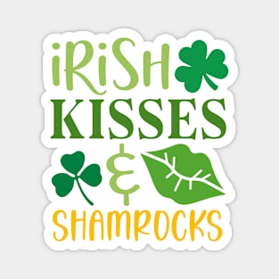 Irish Kisses and Shamrocks Magnet