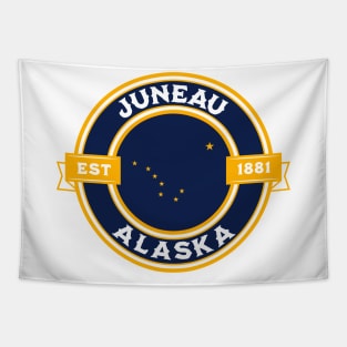 Juneau Alaska State Flag Design Tapestry