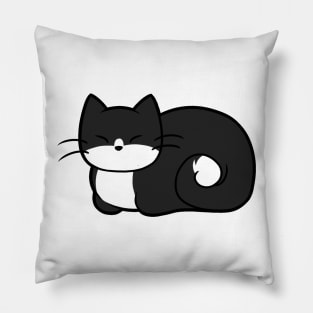 Black n White Cat Pillow