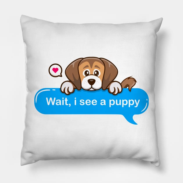 Scared dog pillow cheap