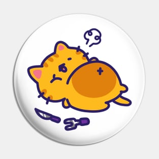 Stuffed Cat Pin