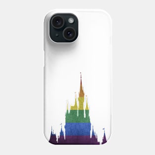 Rainbow Castle Silhouette Phone Case