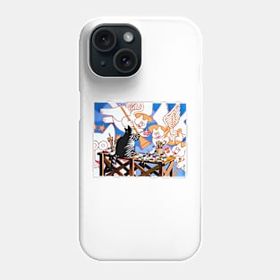 B kliban cat, painting cat Phone Case