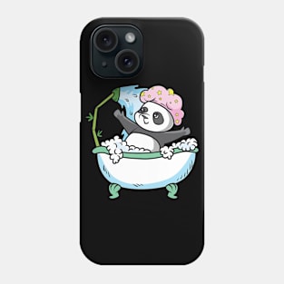 A Panda bathing Phone Case