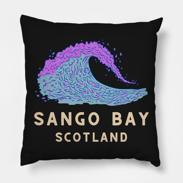 Sango Bay Scotland Pillow by bougieFire